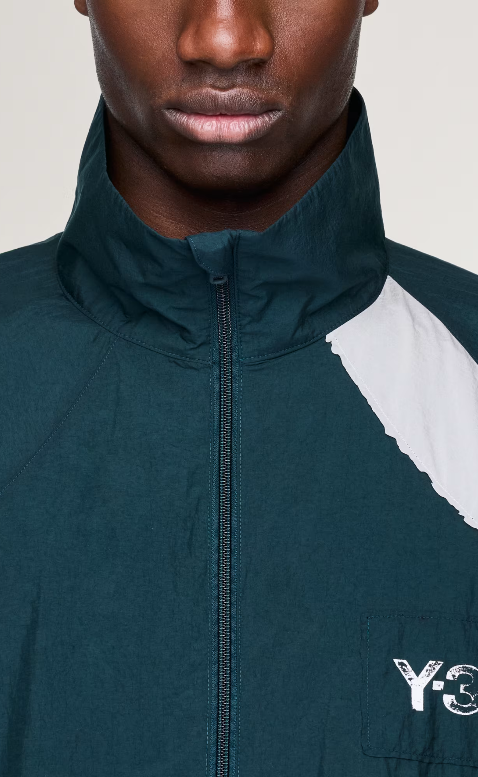 Y-3 RAW EDGE 3 STRIPES NYLON AURORA IVY JACKET