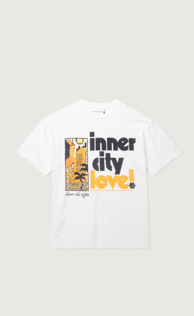 WHITE D-HOLIDAY INNER CITY LOVE 2.0 SS T-SHIRT