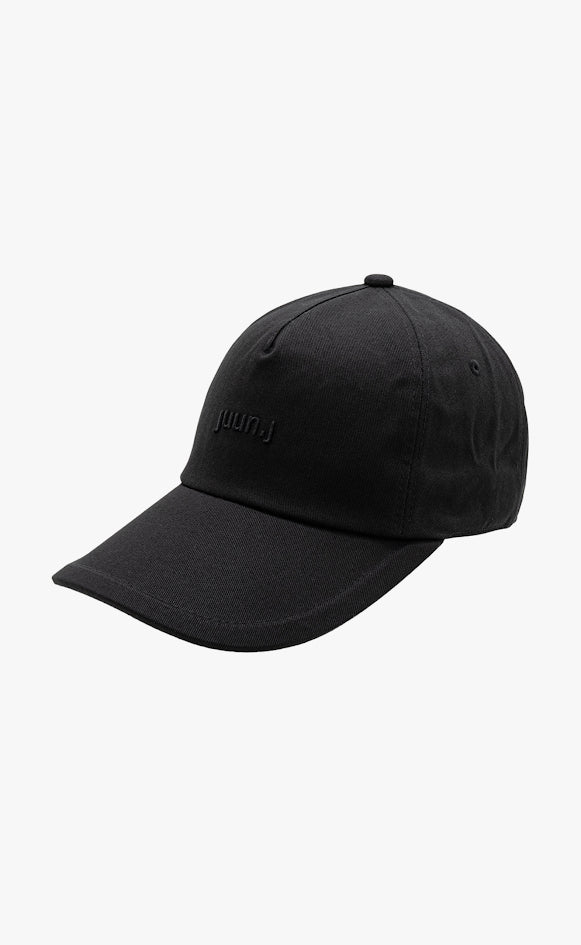 COTTON LOGO BALL BLACK HAT