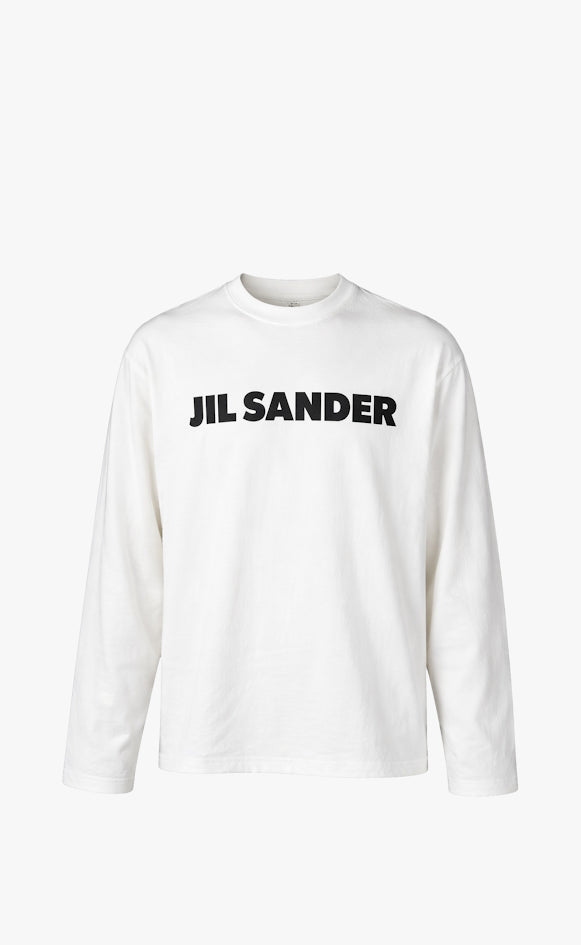JIL SANDER PRINTED LOGO PORCELAIN LONGSLEEVE
