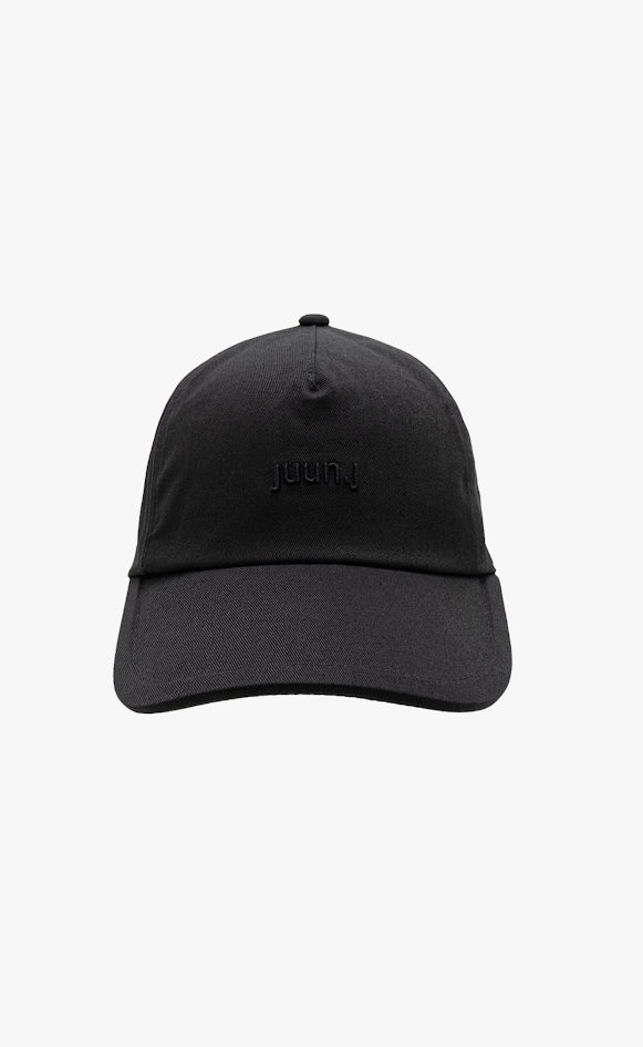 COTTON LOGO BALL BLACK HAT