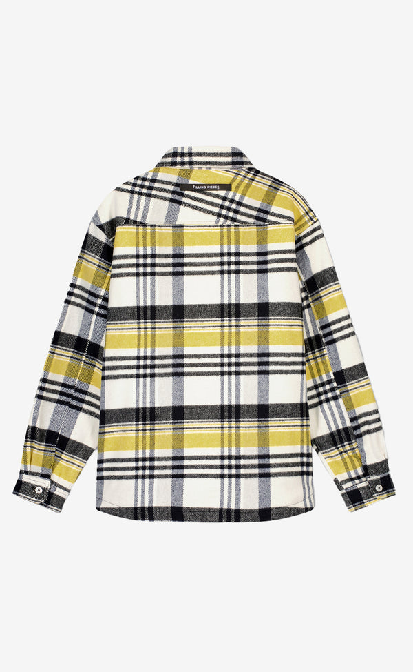 JACKET PLAID OFF WHITE OLD GOLD