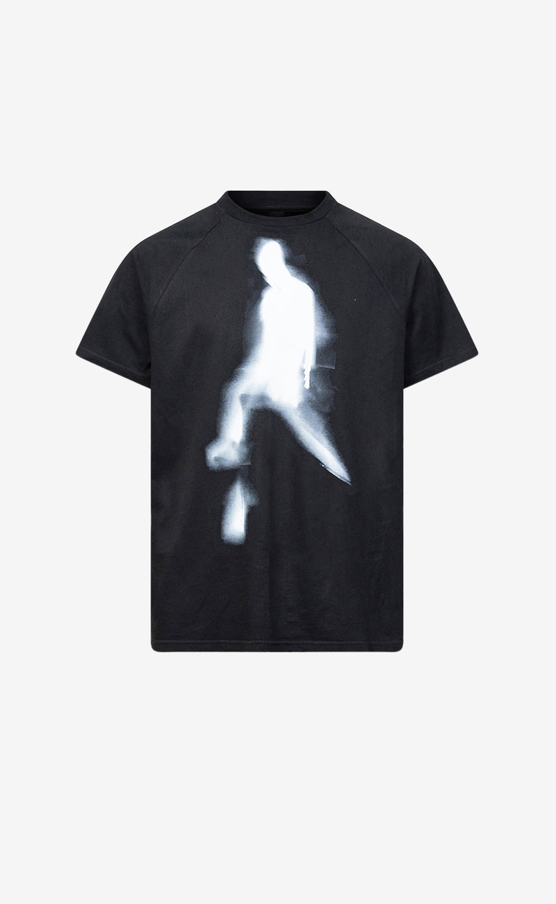BLACK ANCHORITE PRINT T-SHIRT