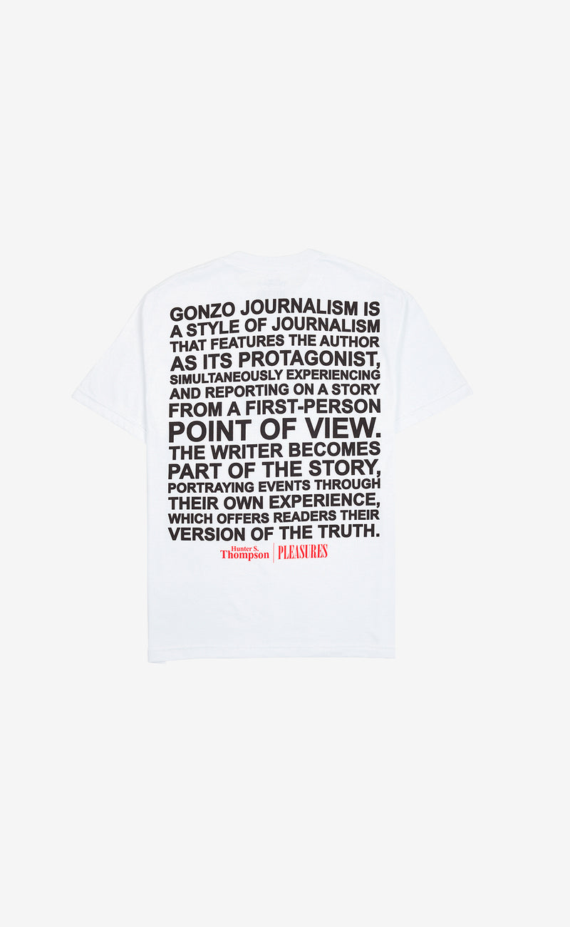 WHITE BADGE T-SHIRT