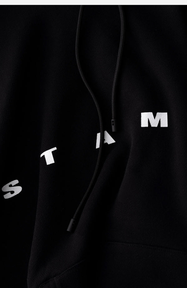 BLACK STAMPD STRIKE LOGO HOODIE
