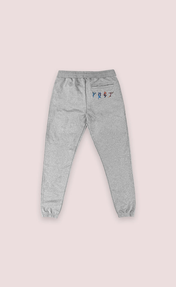 Heavy Metal Font Heather Grey Sweatpants